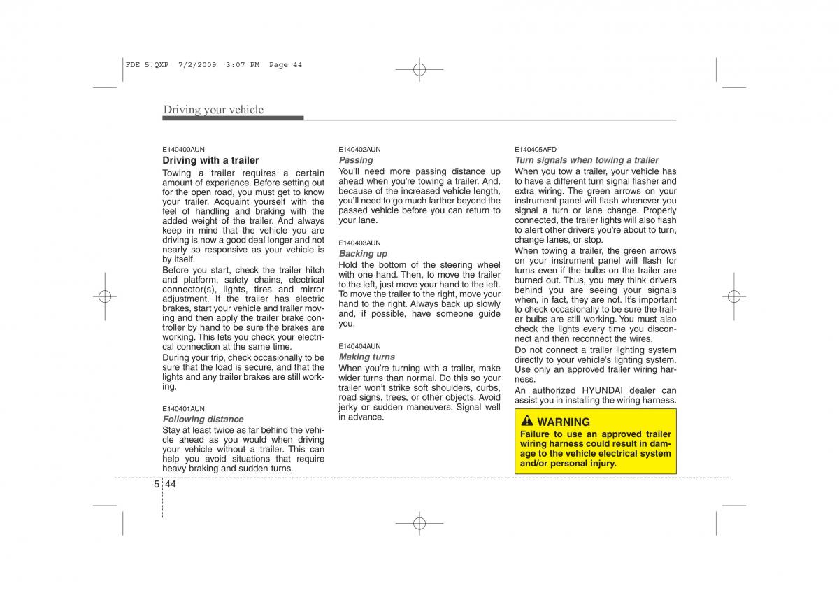 Hyundai i30 I 1 owners manual / page 284