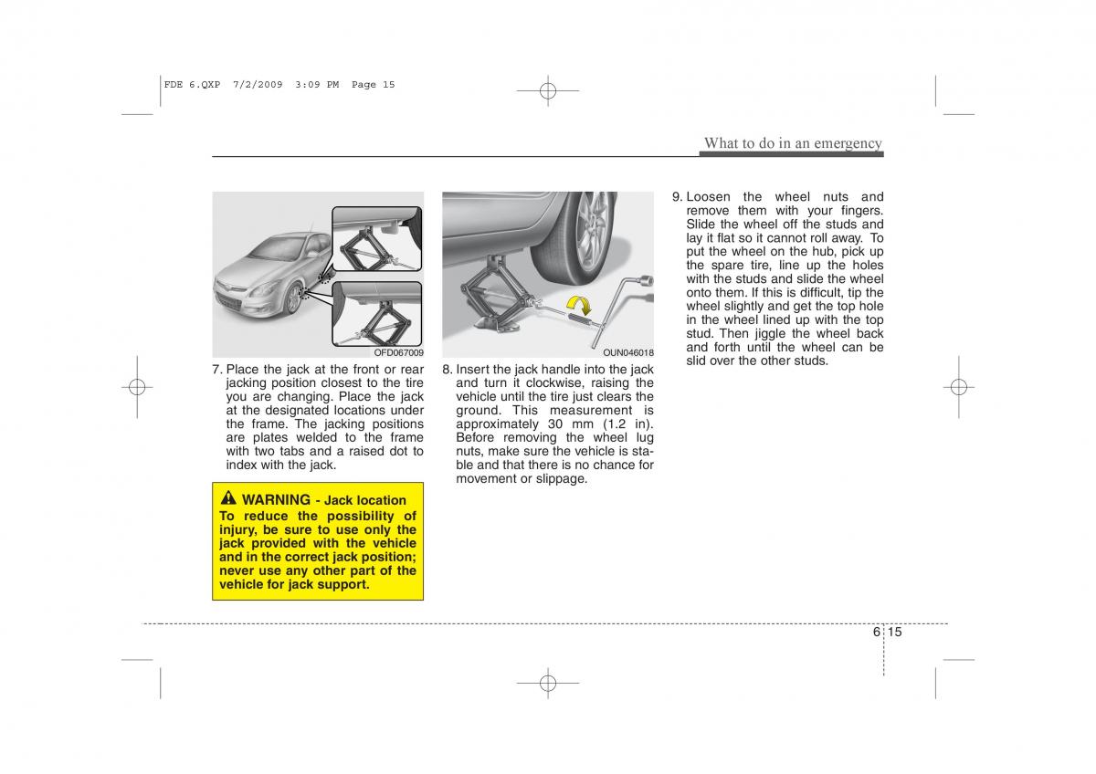 Hyundai i30 I 1 owners manual / page 305