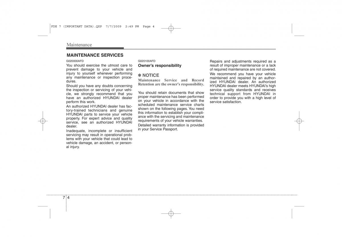 Hyundai i30 I 1 owners manual / page 319