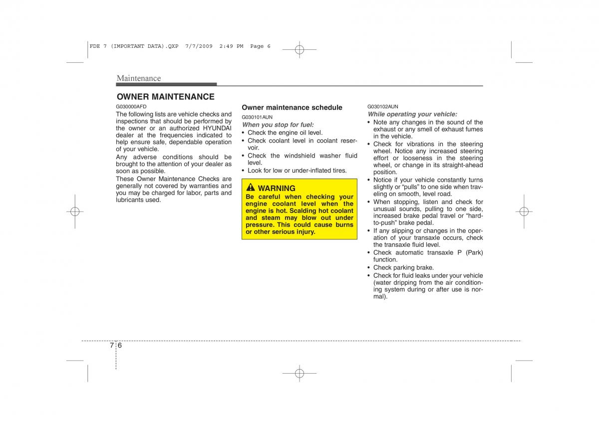 Hyundai i30 I 1 owners manual / page 321