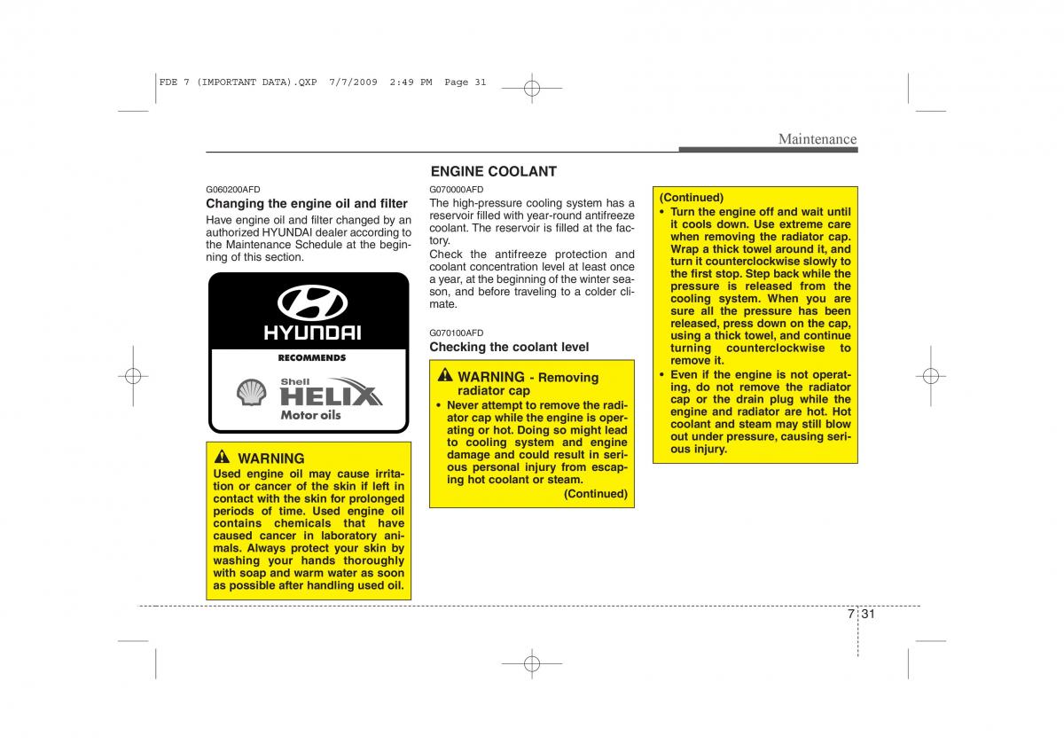 Hyundai i30 I 1 owners manual / page 346