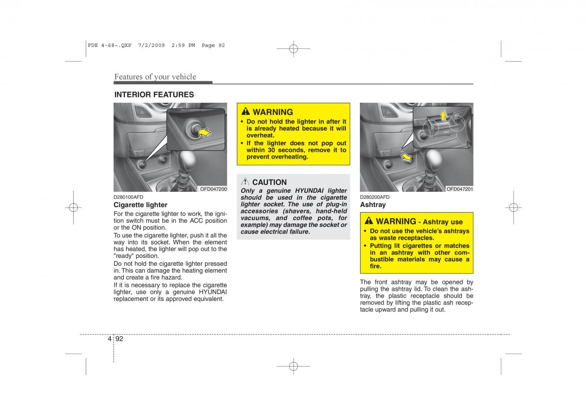 Hyundai i30 I 1 owners manual / page 502