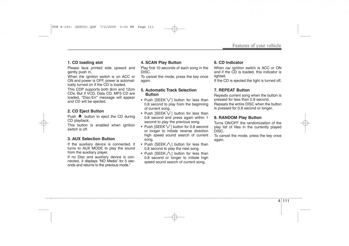 Hyundai i30 I 1 owners manual / page 521