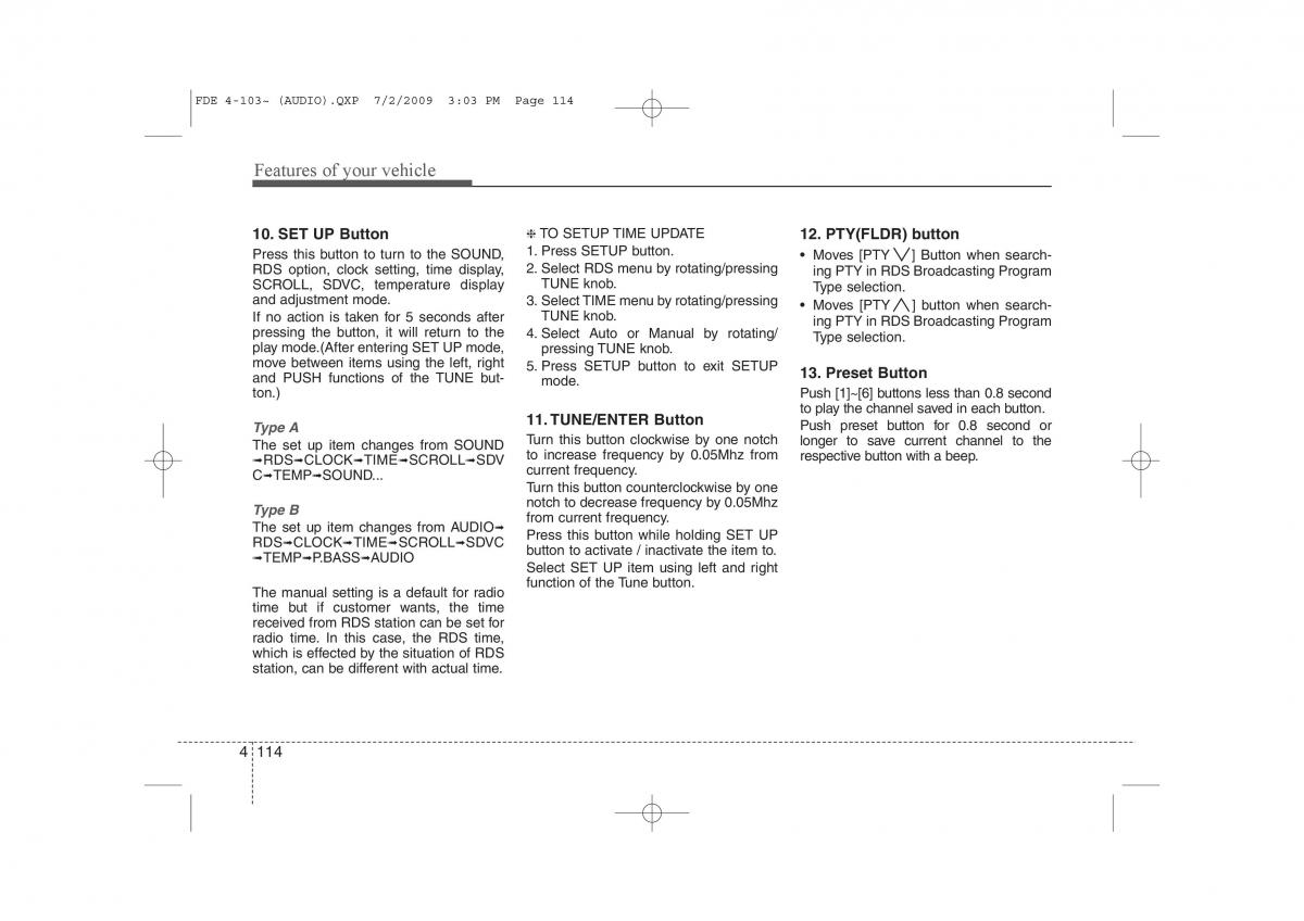 Hyundai i30 I 1 owners manual / page 524