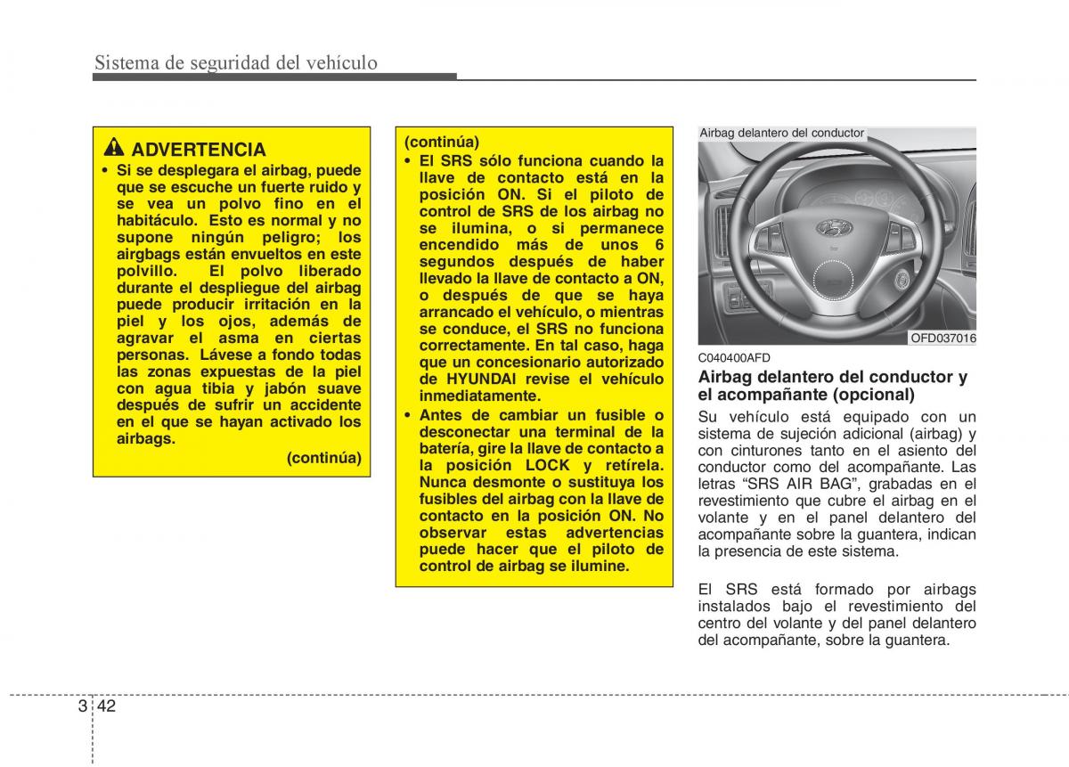 Hyundai i30 I 1 manual del propietario / page 61