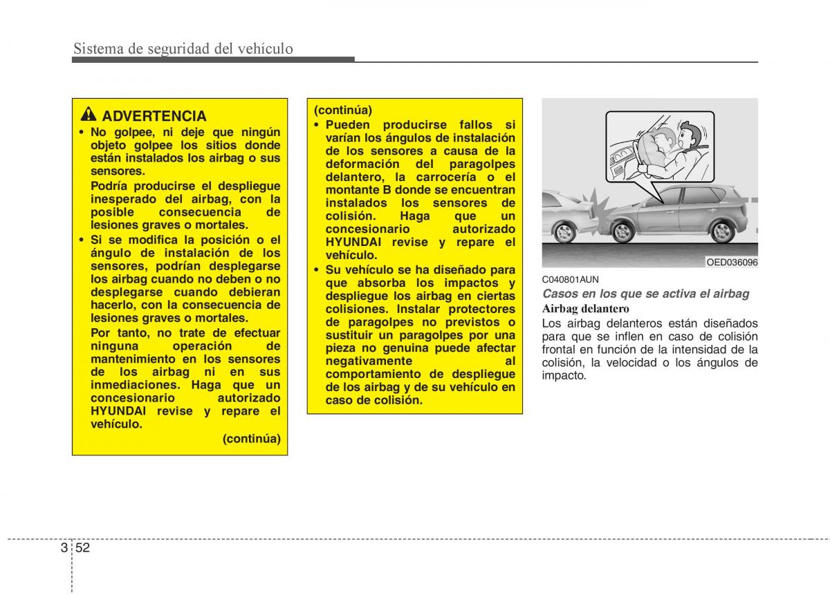 Hyundai i30 I 1 manual del propietario / page 71