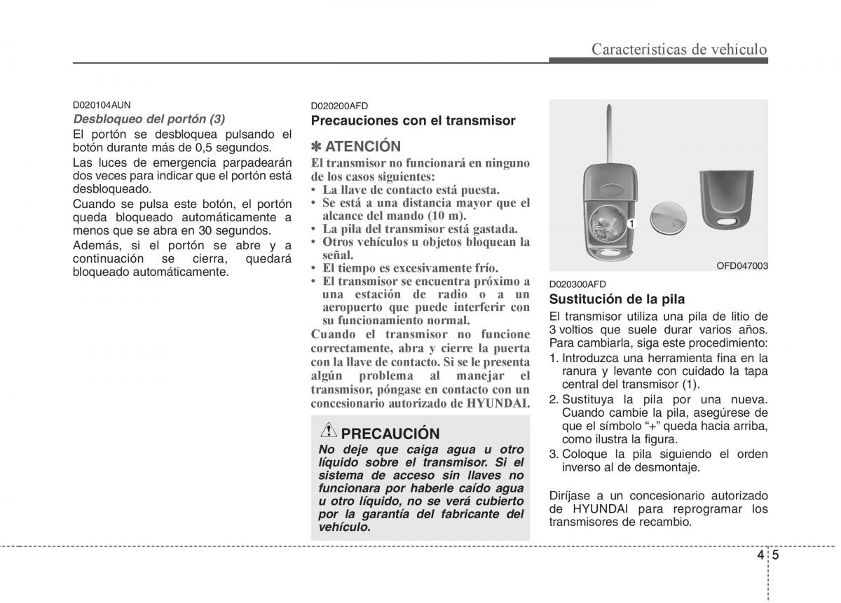 Hyundai i30 I 1 manual del propietario / page 85