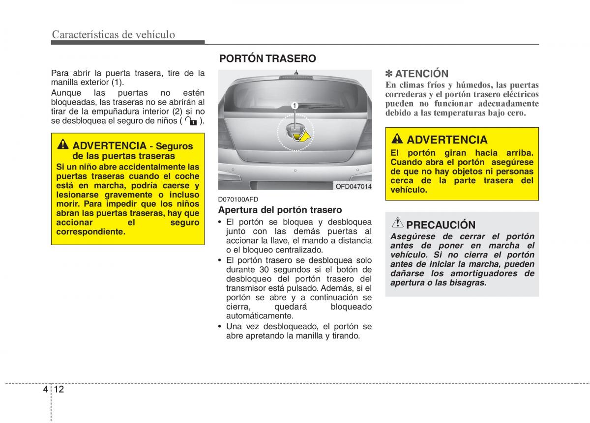 Hyundai i30 I 1 manual del propietario / page 92