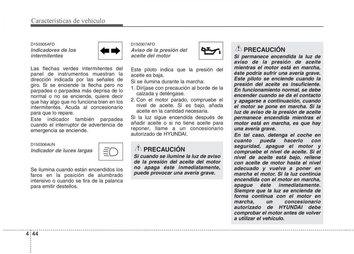 Hyundai i30 I 1 manual del propietario / page 124