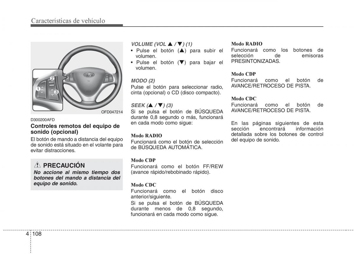 Hyundai i30 I 1 manual del propietario / page 188