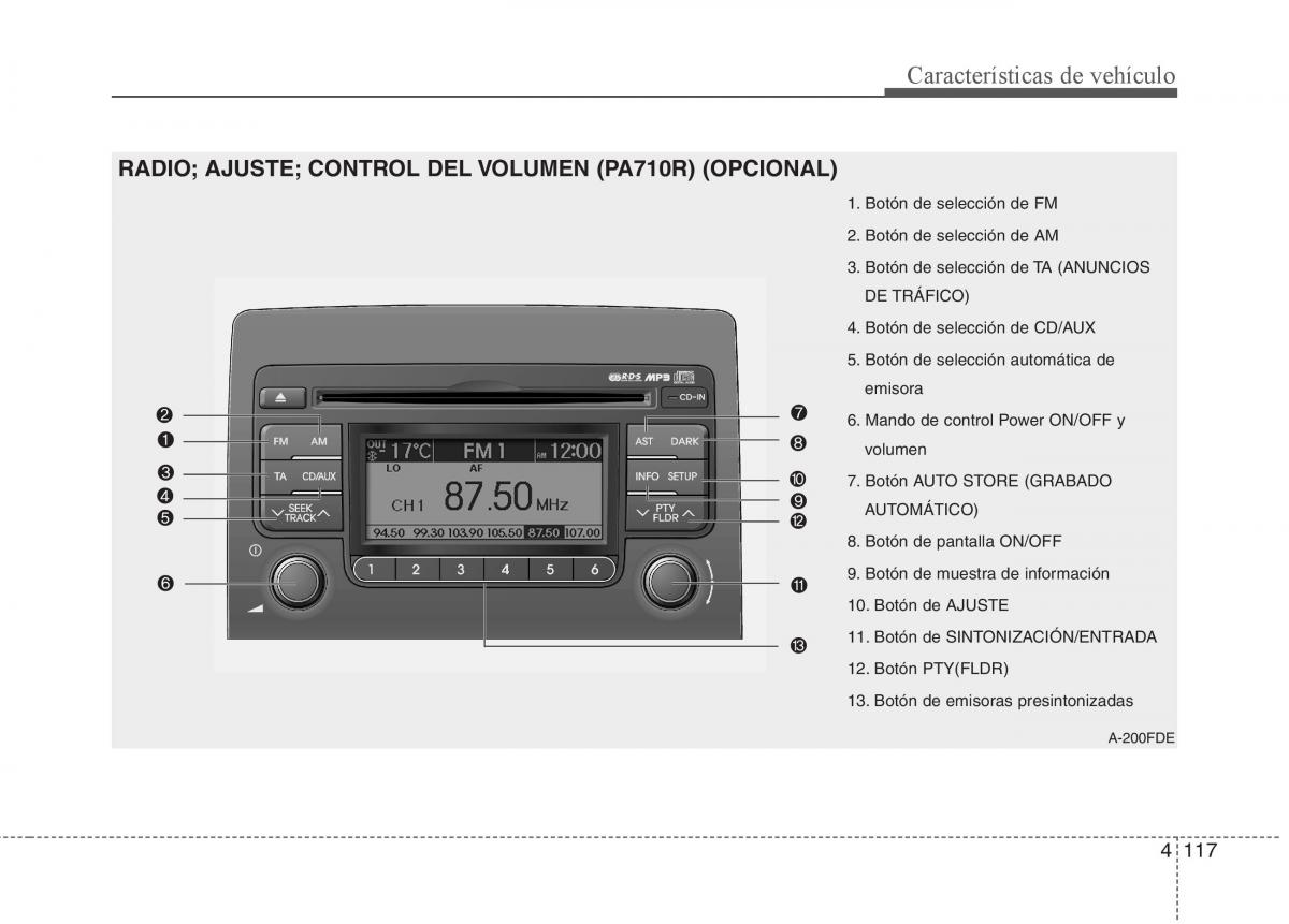 Hyundai i30 I 1 manual del propietario / page 197