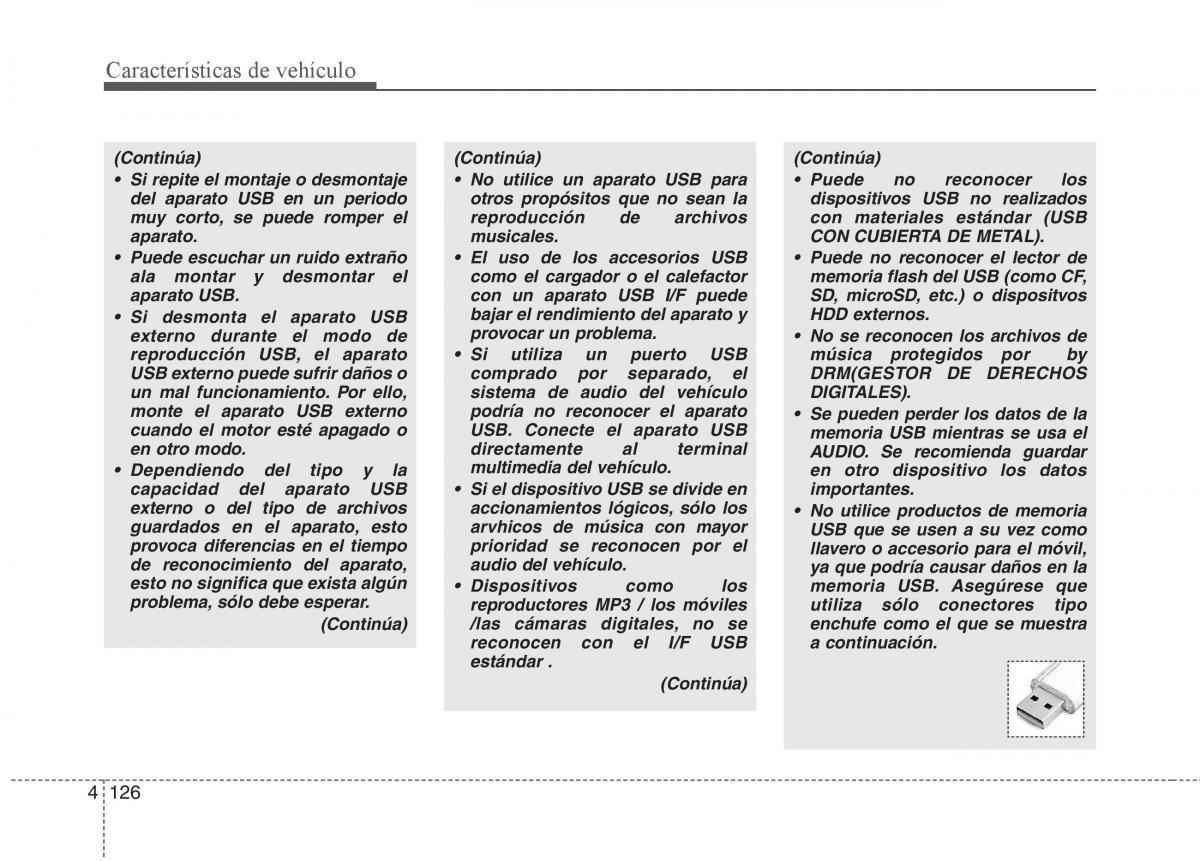 Hyundai i30 I 1 manual del propietario / page 206