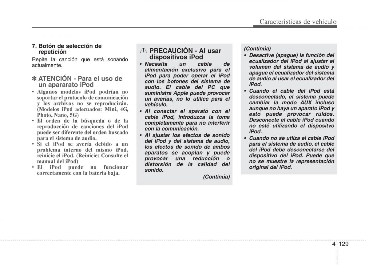 Hyundai i30 I 1 manual del propietario / page 209