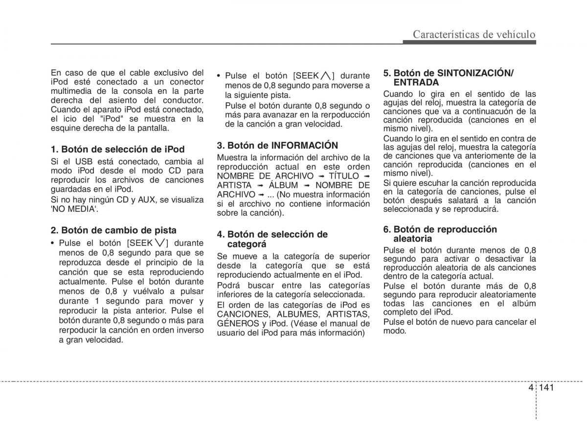 Hyundai i30 I 1 manual del propietario / page 221