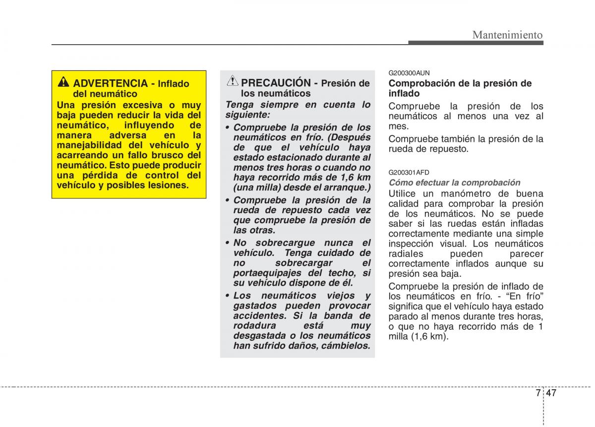 Hyundai i30 I 1 manual del propietario / page 319