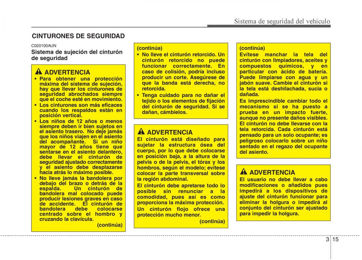 Hyundai i30 I 1 manual del propietario / page 34