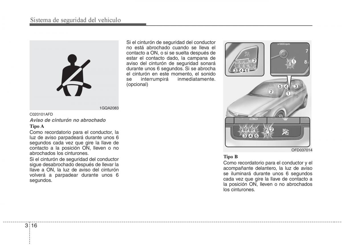 Hyundai i30 I 1 manual del propietario / page 35