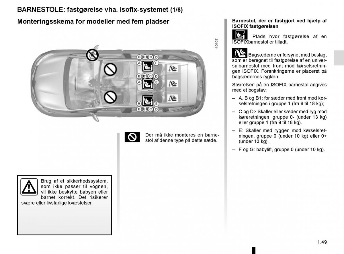 Renault Espace V 5 Bilens instruktionsbog / page 55