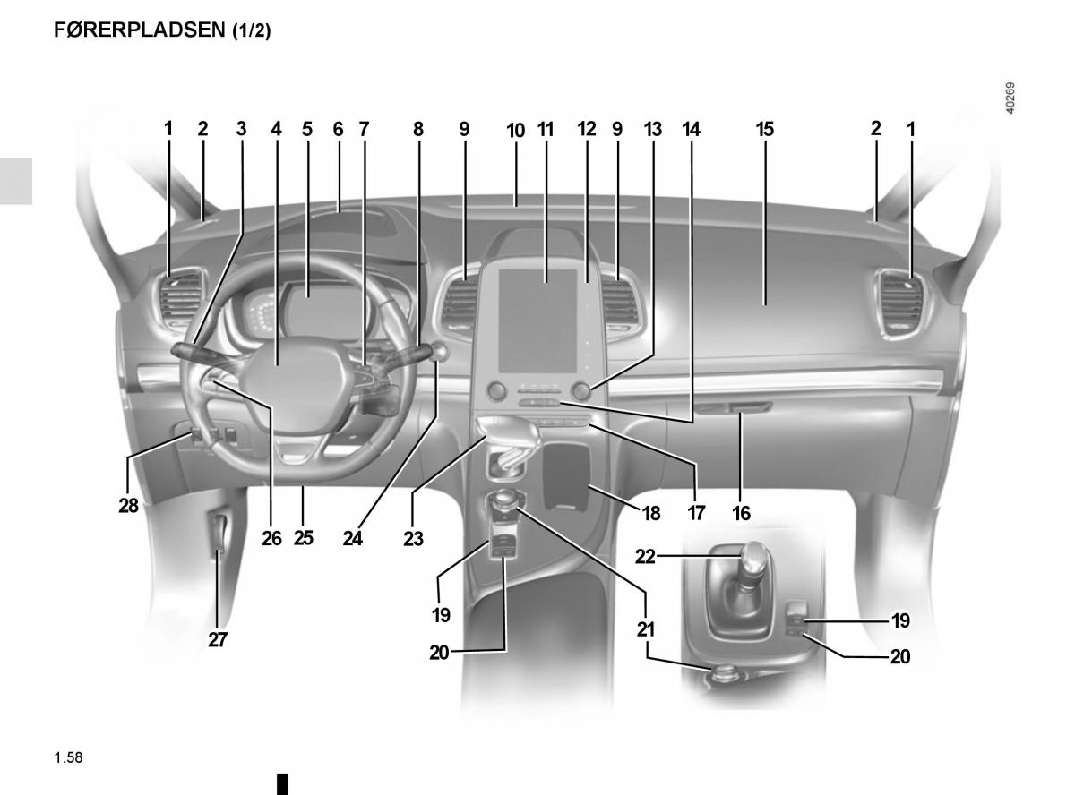 Renault Espace V 5 Bilens instruktionsbog / page 64