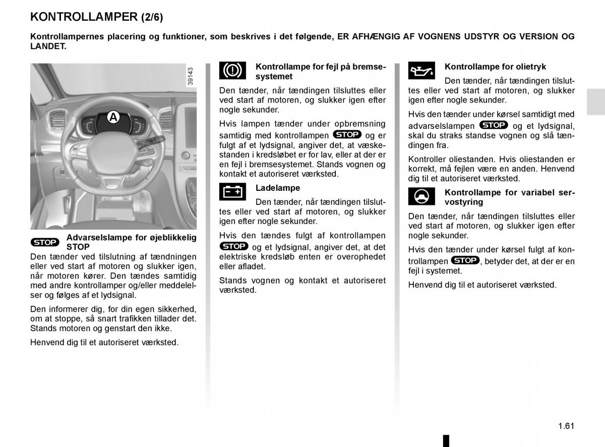 Renault Espace V 5 Bilens instruktionsbog / page 67