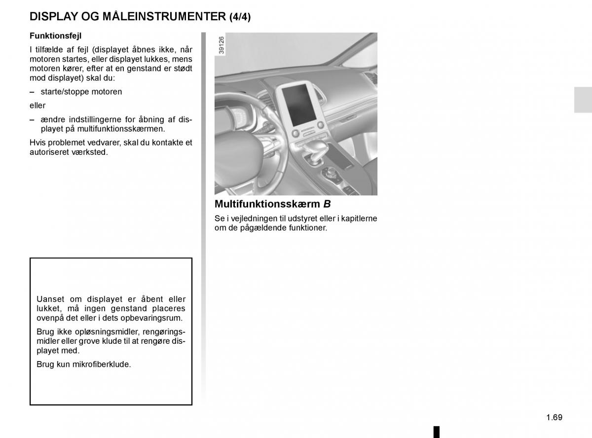 Renault Espace V 5 Bilens instruktionsbog / page 75