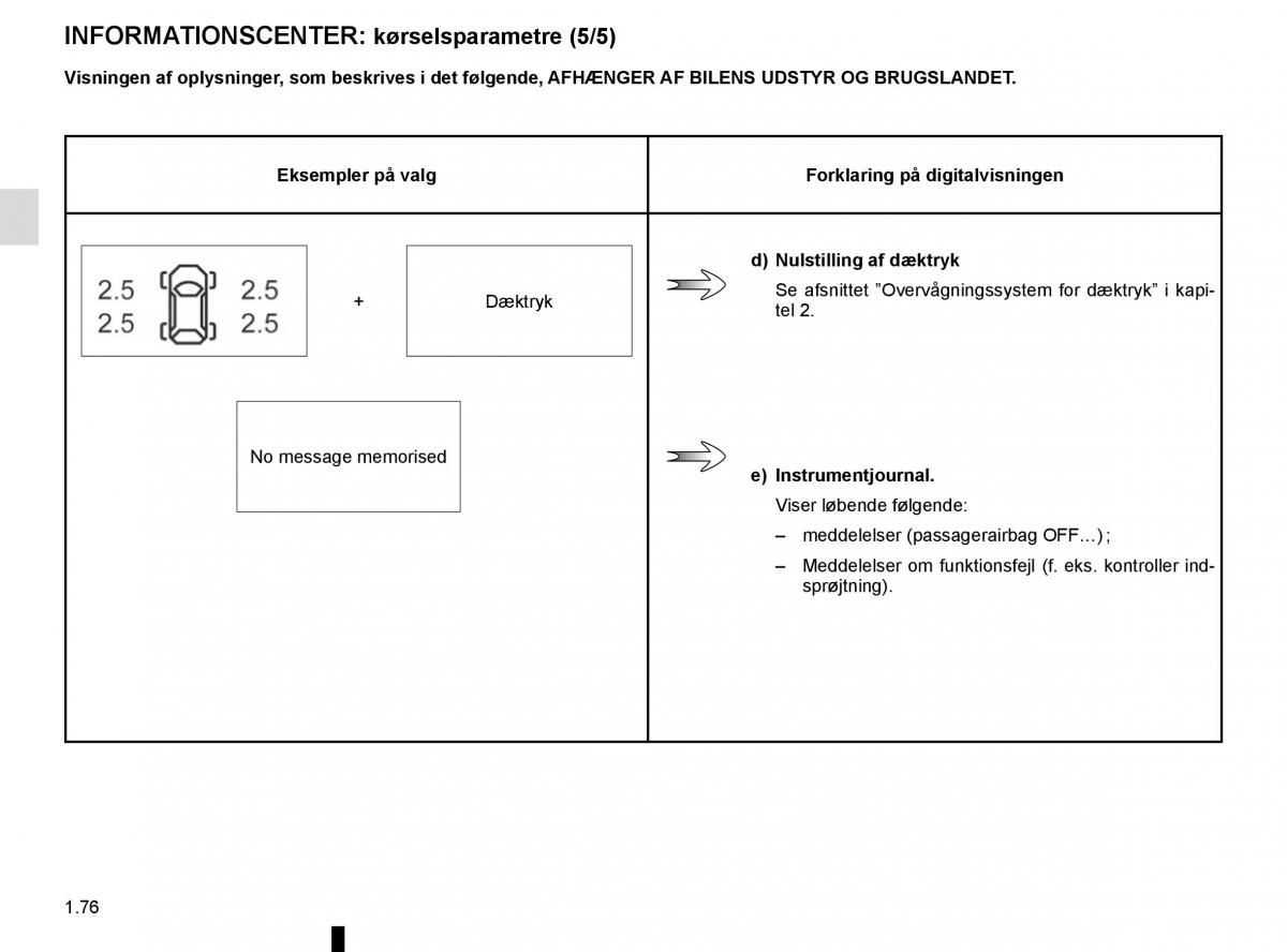 Renault Espace V 5 Bilens instruktionsbog / page 82