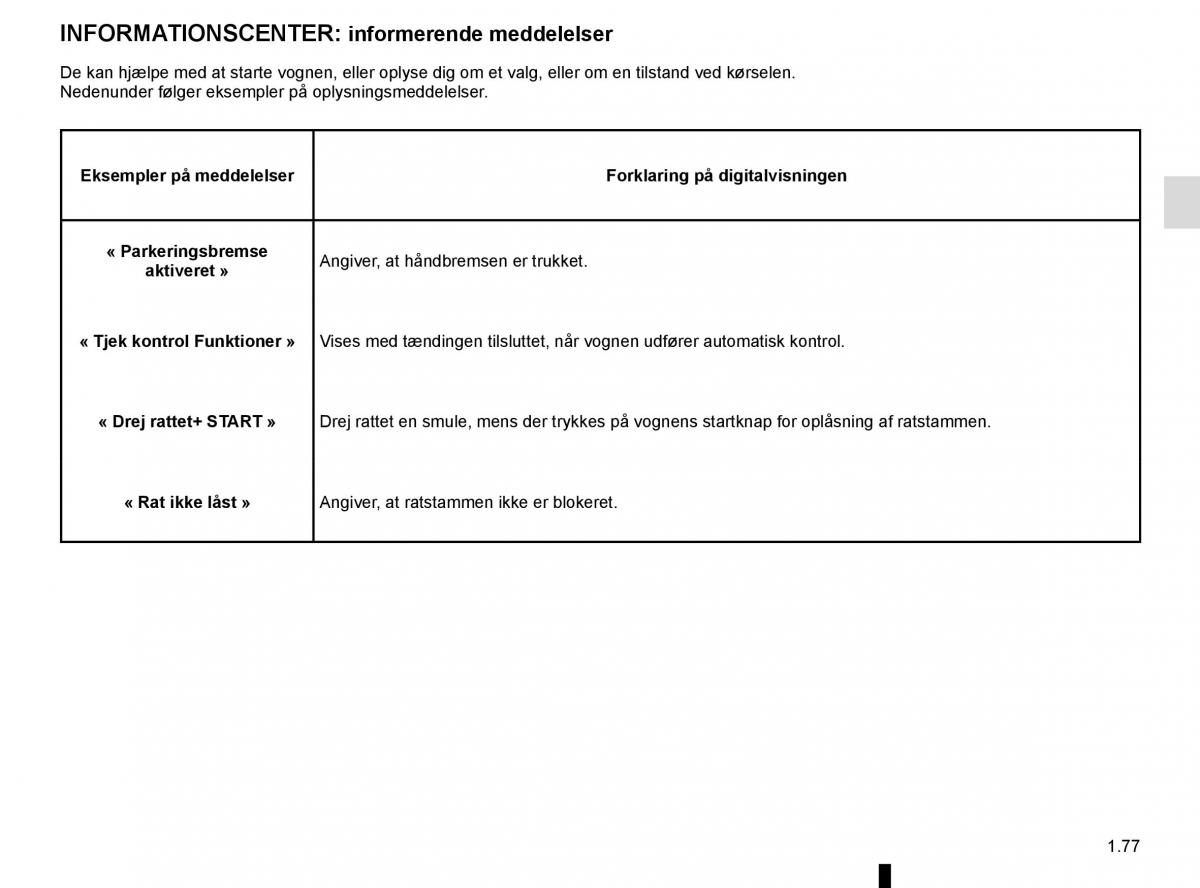 Renault Espace V 5 Bilens instruktionsbog / page 83