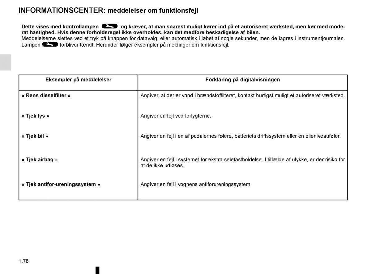 Renault Espace V 5 Bilens instruktionsbog / page 84