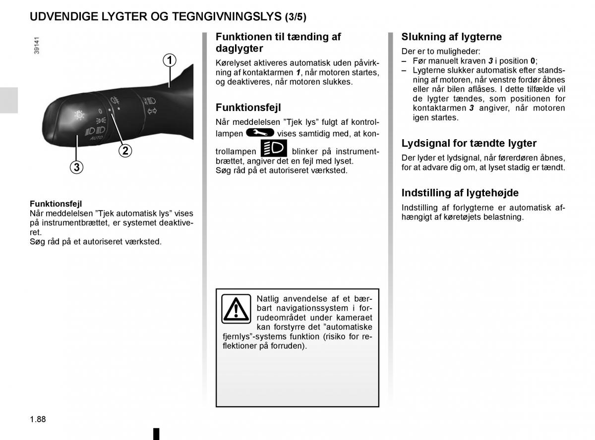 Renault Espace V 5 Bilens instruktionsbog / page 94