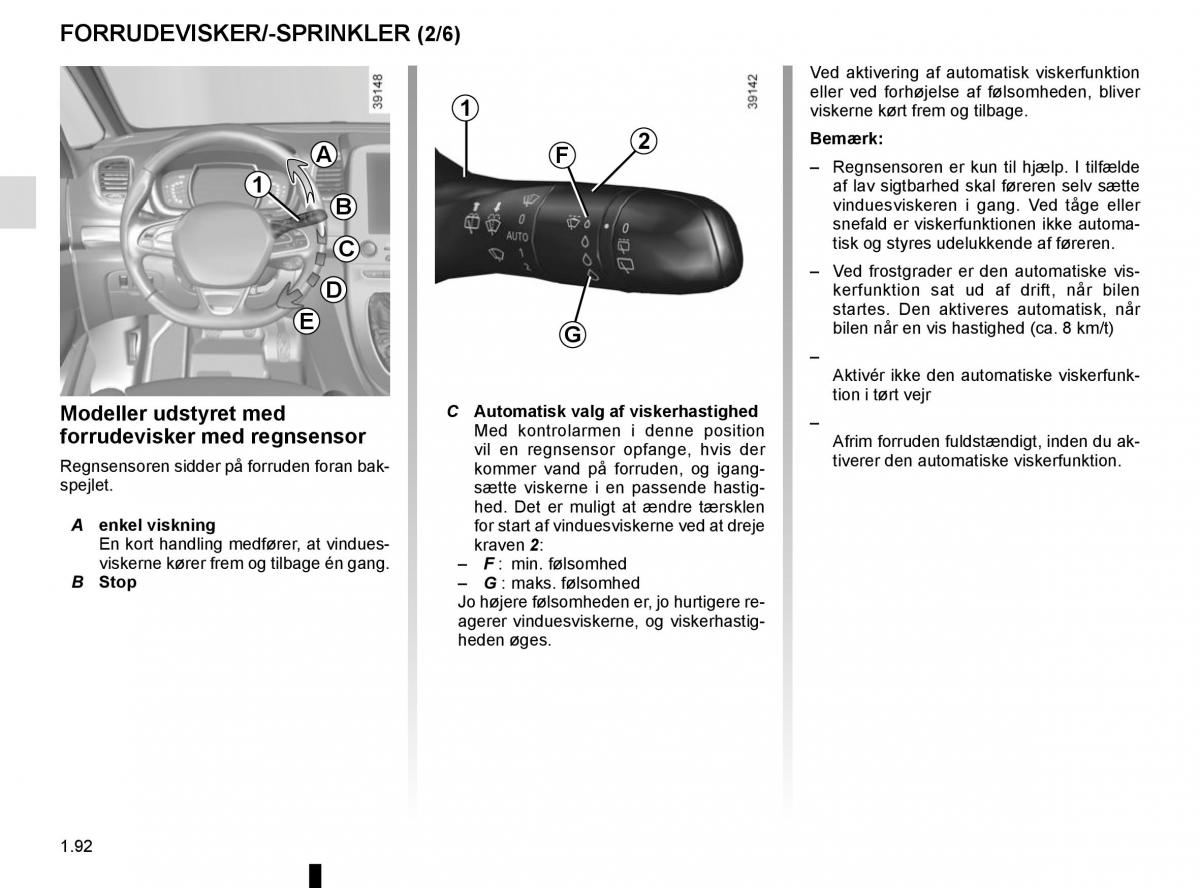 Renault Espace V 5 Bilens instruktionsbog / page 98