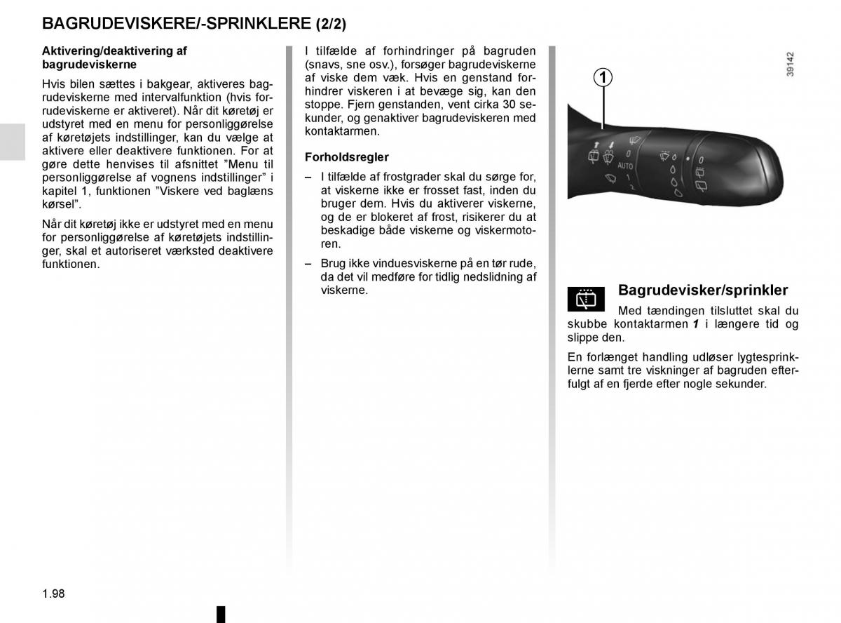 Renault Espace V 5 Bilens instruktionsbog / page 104