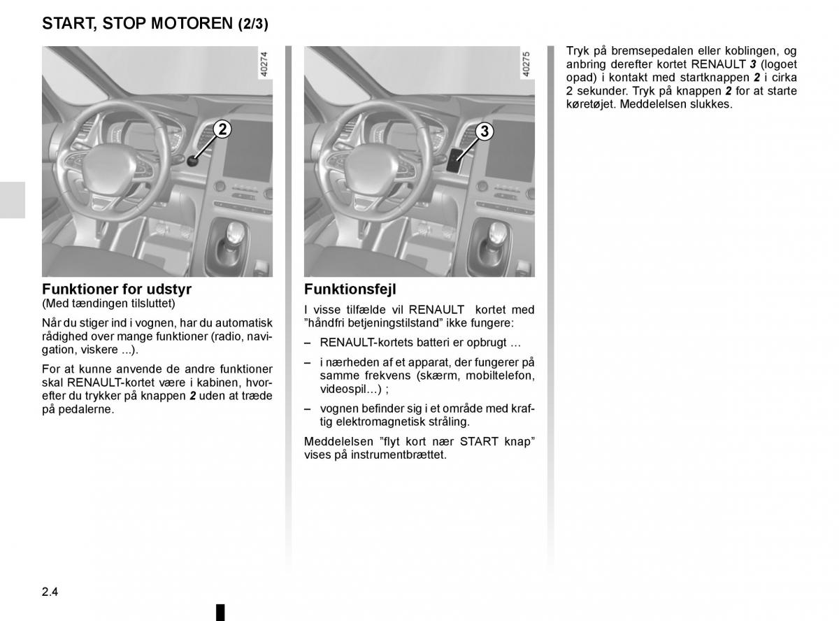 Renault Espace V 5 Bilens instruktionsbog / page 112