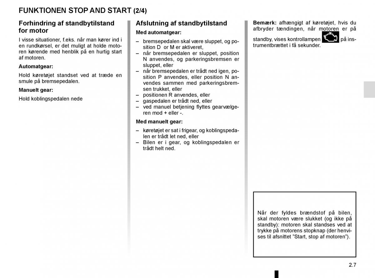 Renault Espace V 5 Bilens instruktionsbog / page 115