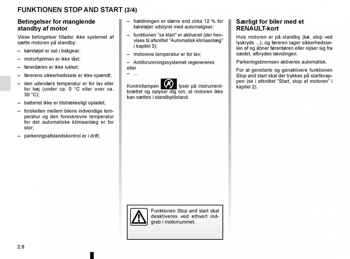 Renault Espace V 5 Bilens instruktionsbog / page 116