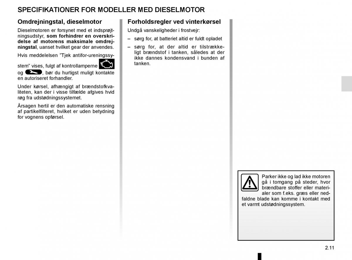 Renault Espace V 5 Bilens instruktionsbog / page 119