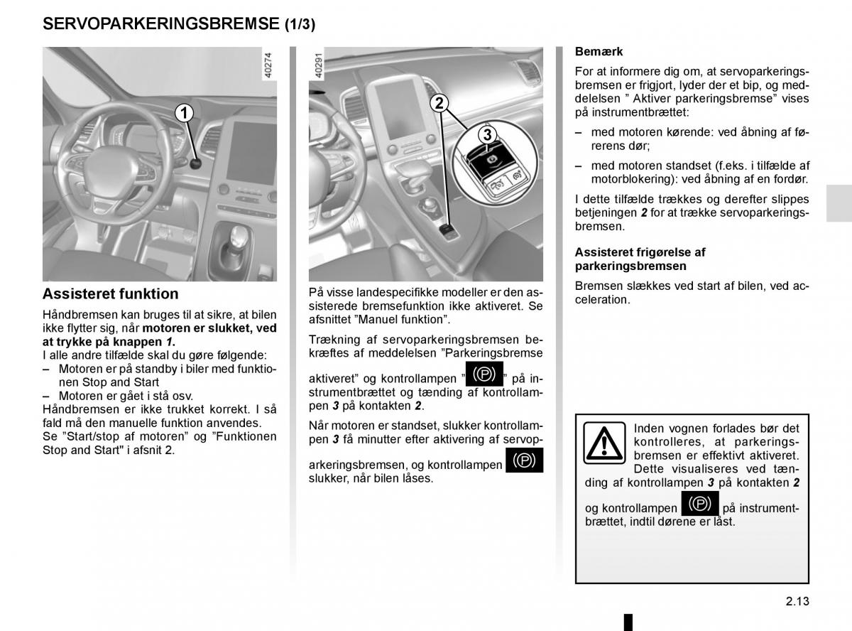 Renault Espace V 5 Bilens instruktionsbog / page 121