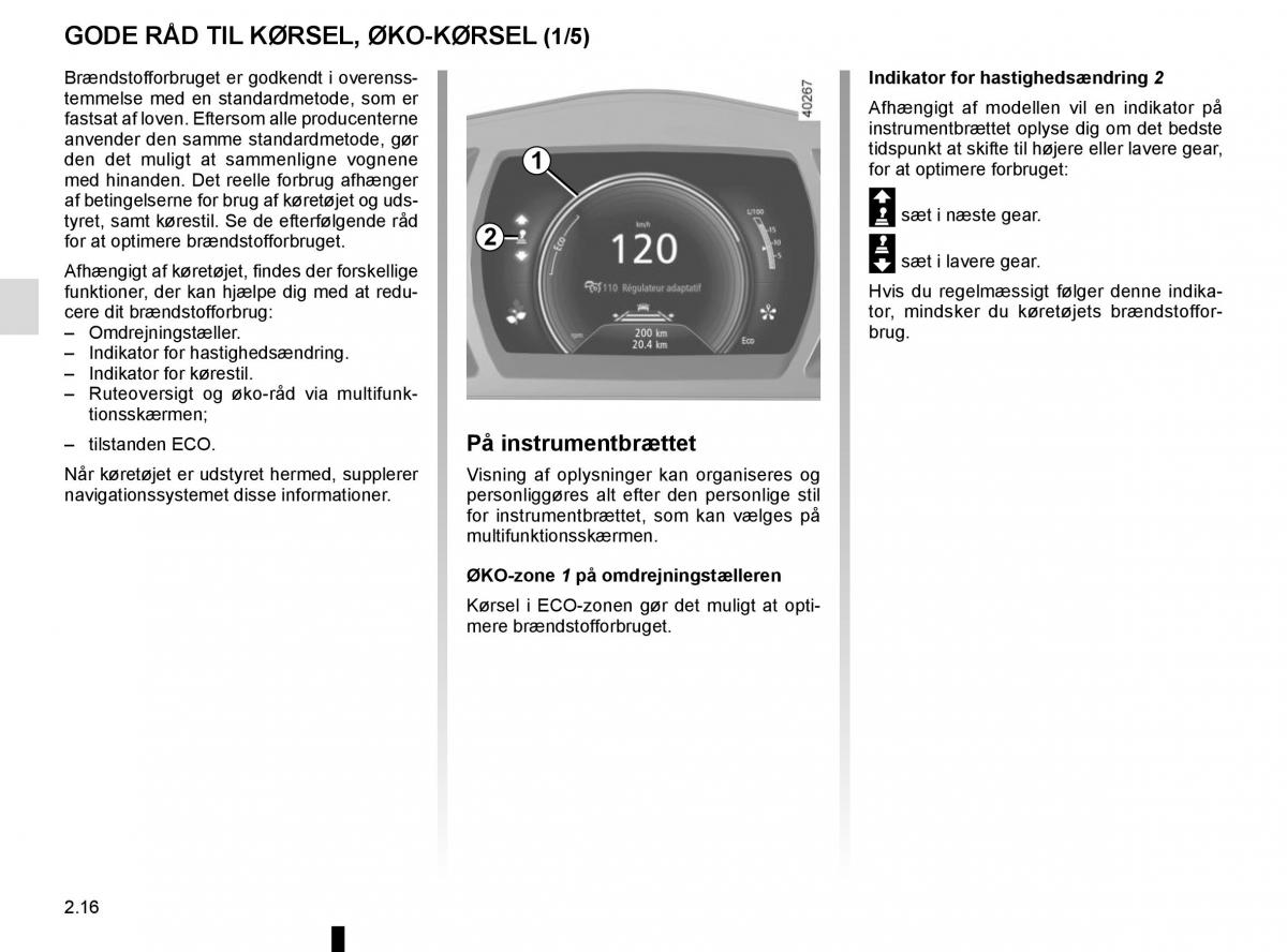 Renault Espace V 5 Bilens instruktionsbog / page 124