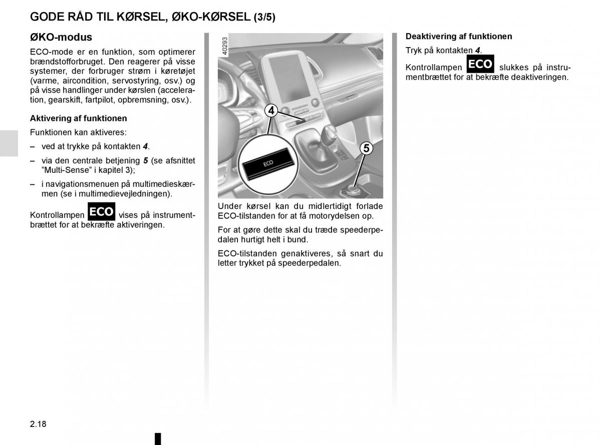 Renault Espace V 5 Bilens instruktionsbog / page 126