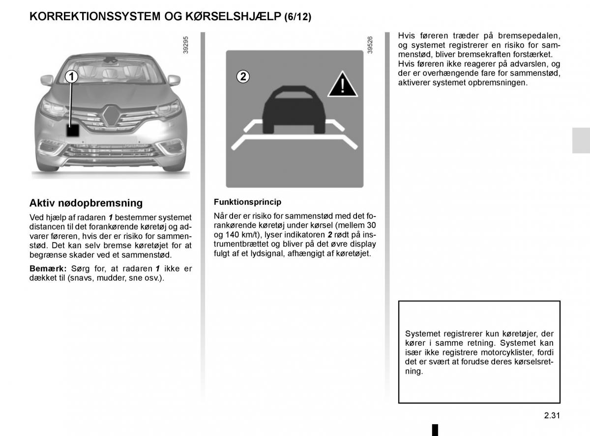 Renault Espace V 5 Bilens instruktionsbog / page 139