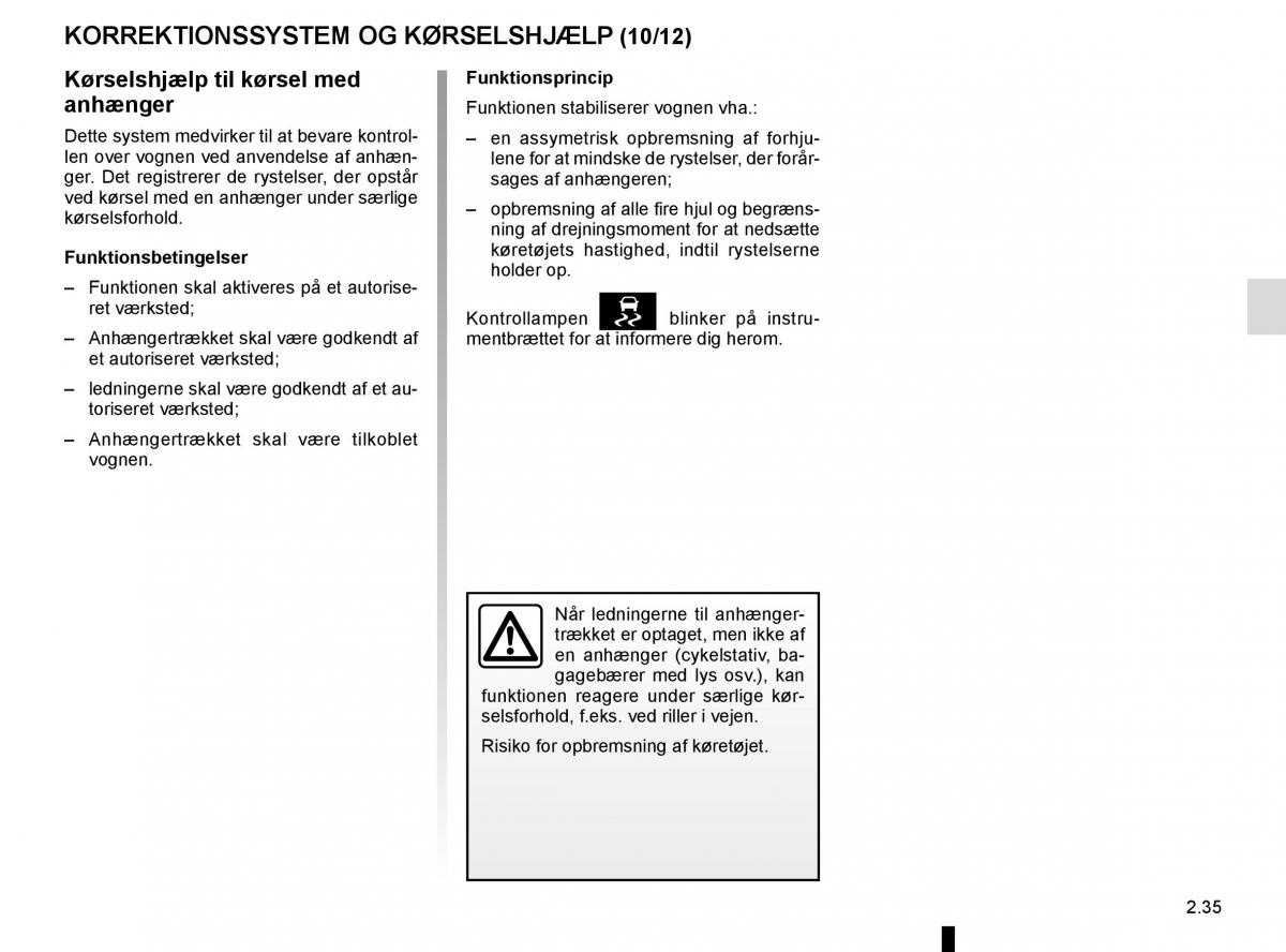 Renault Espace V 5 Bilens instruktionsbog / page 143