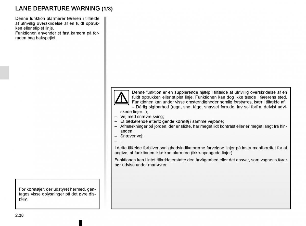 Renault Espace V 5 Bilens instruktionsbog / page 146