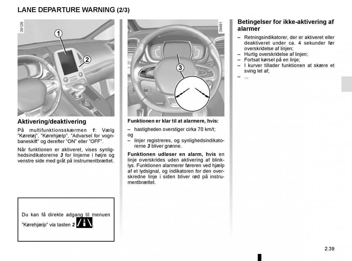 Renault Espace V 5 Bilens instruktionsbog / page 147