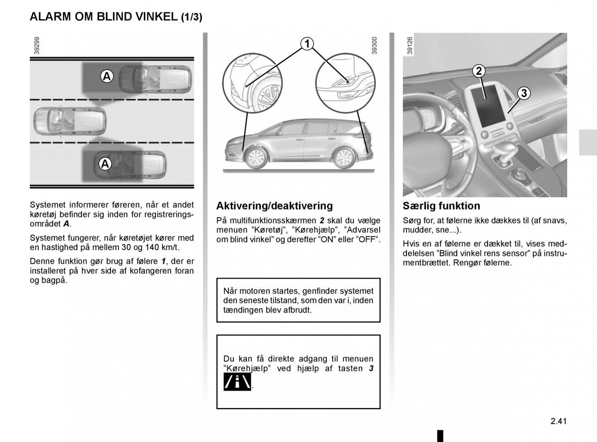 Renault Espace V 5 Bilens instruktionsbog / page 149