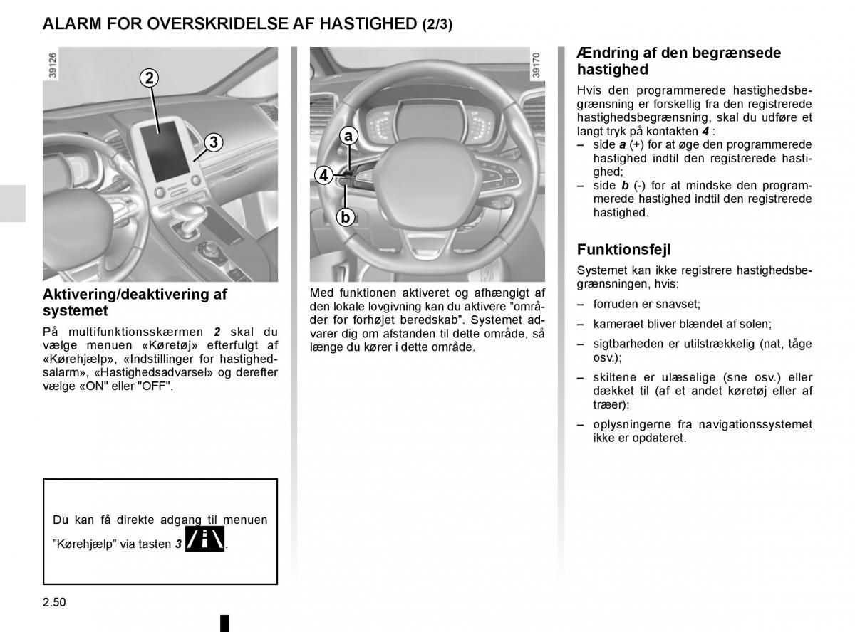 Renault Espace V 5 Bilens instruktionsbog / page 158