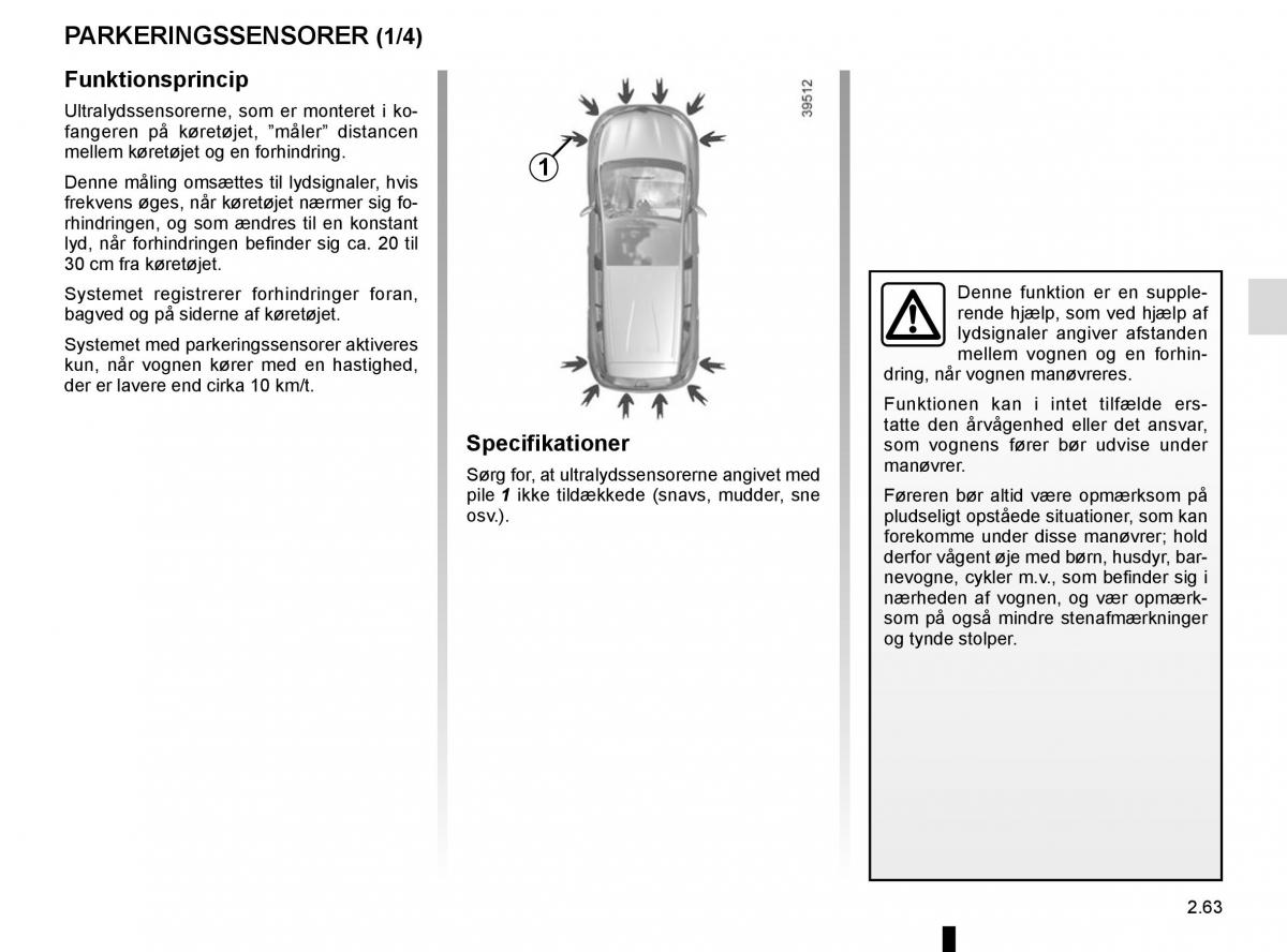 Renault Espace V 5 Bilens instruktionsbog / page 171