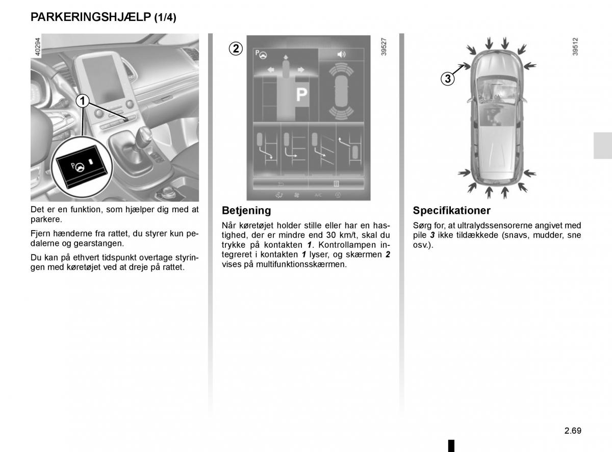 Renault Espace V 5 Bilens instruktionsbog / page 177