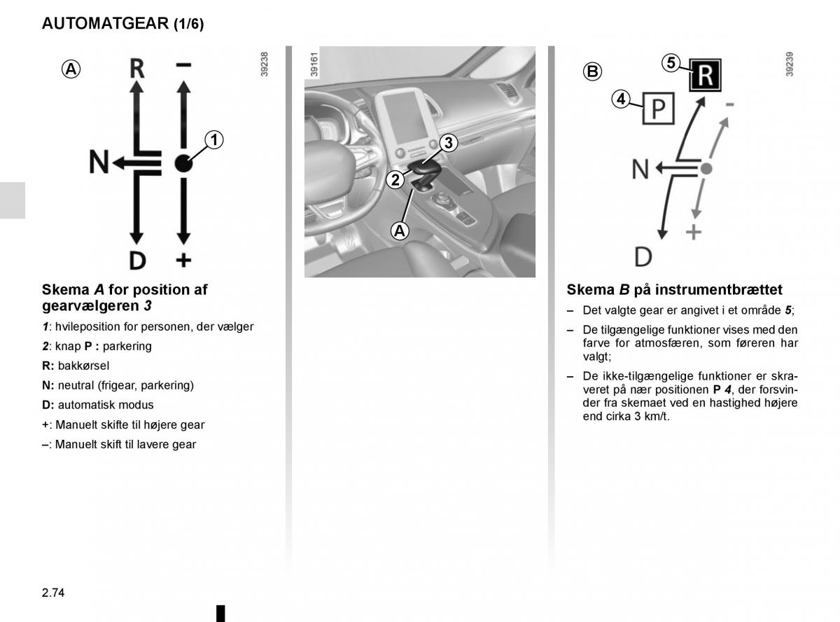 Renault Espace V 5 Bilens instruktionsbog / page 182