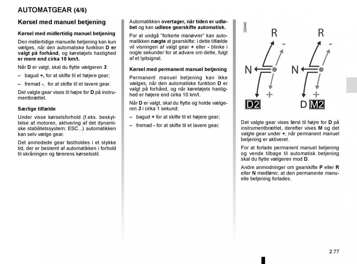 Renault Espace V 5 Bilens instruktionsbog / page 185