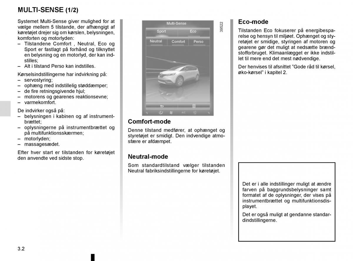 Renault Espace V 5 Bilens instruktionsbog / page 190