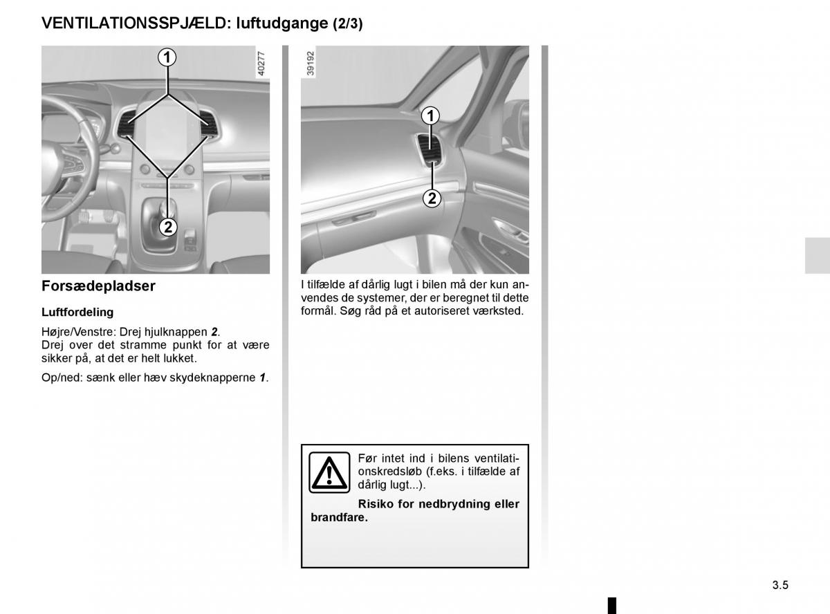 Renault Espace V 5 Bilens instruktionsbog / page 193